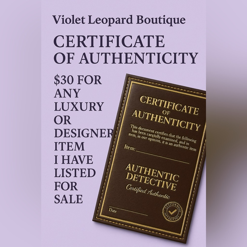 Authentic Detective Certificate of Authenticity